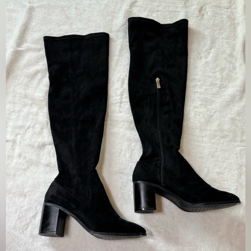 Zara Black Heeled Boots
